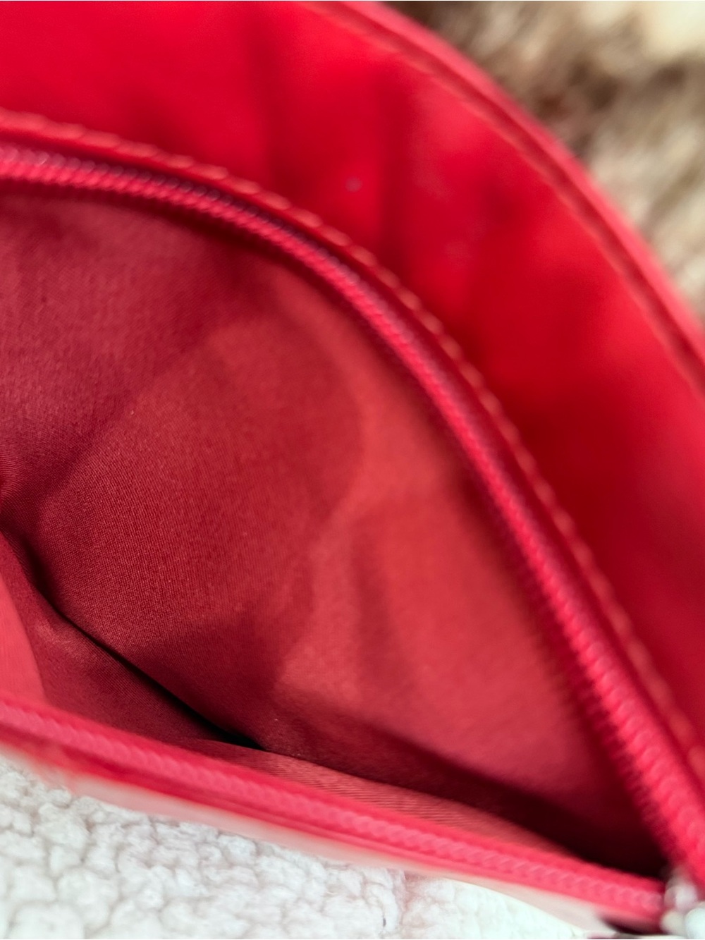 Overland Red Leather Hair-on Cowhide Crossbody Bag Western - Picture 5 of 6